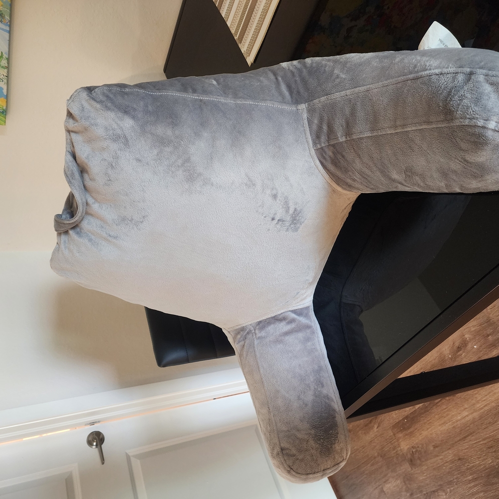 Cozy Gray Backrest Pillow